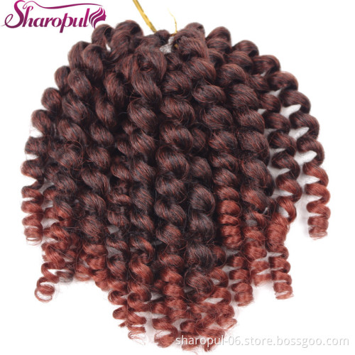 Artificial Hair Short bob Wand Loose Curl Crochet Braid Hair Synthetic Hair
